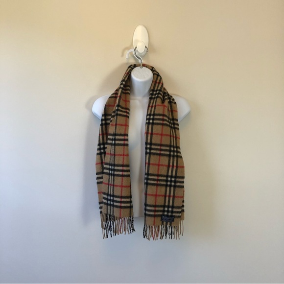 Burberrys of London Vintage Burberry 100% Cashmere Nova Check Scarf England - Picture 5 of 8